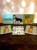 Sit and Stay Coasters (Matching Set of 4 or 6)